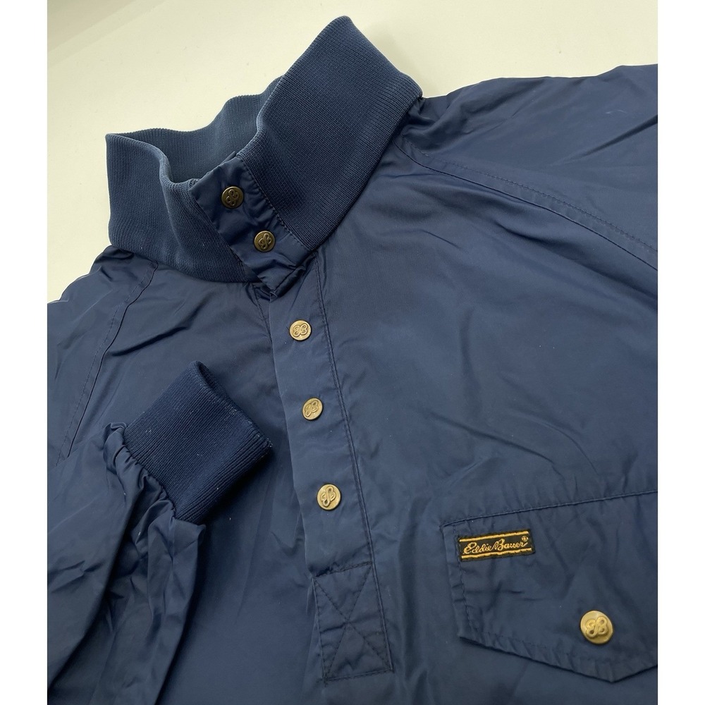 Eddie Bauer Jacket Men's Large Expedition Outfitter Pull-over Windbreaker Navy